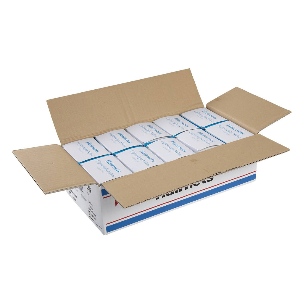 Light Brown Lightweight Nylon Hairnet, Case of 1440 G47563