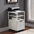 Wood 1-Drawer Mobile Storage Cart N678