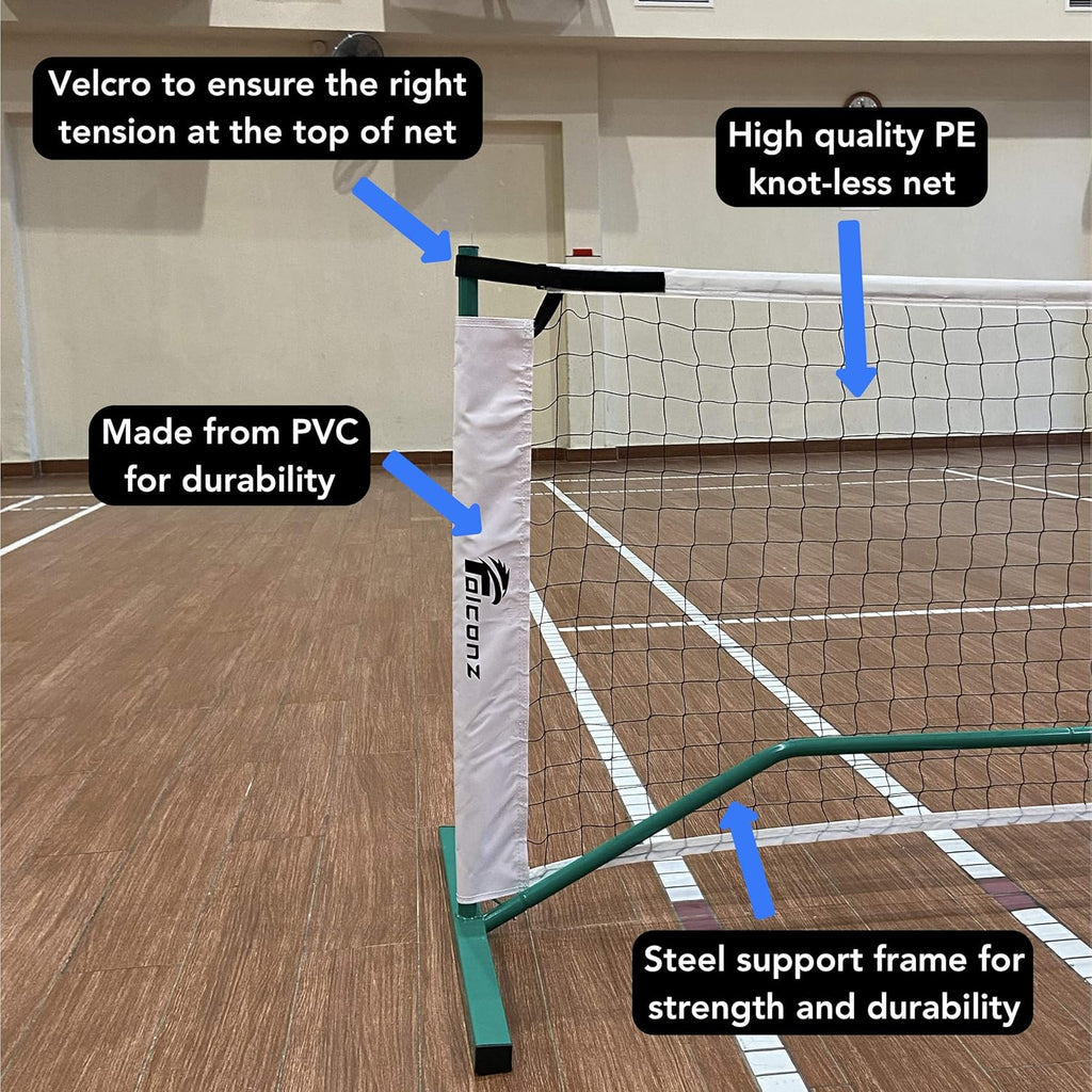 Regulation Size Portable Pickleball Net with Steel Frame and PE Netting J576