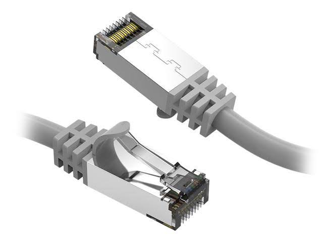 Cat8 Ethernet Cable 7 feet Gray Shielded SFTP Patch C F442613