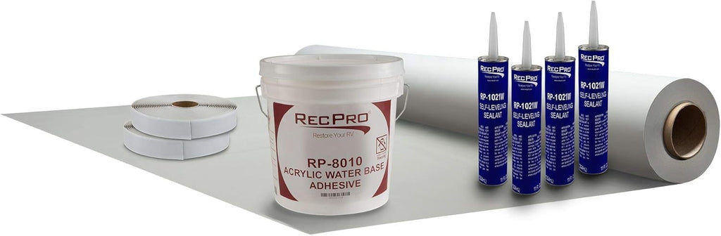 8.5' Wide PVC Rubber Roof Kit 25ft E285
