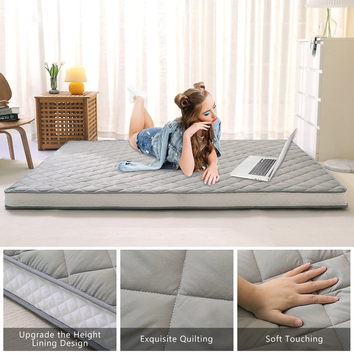 Extra Thick Padded Japanese Floor Mattress I1143