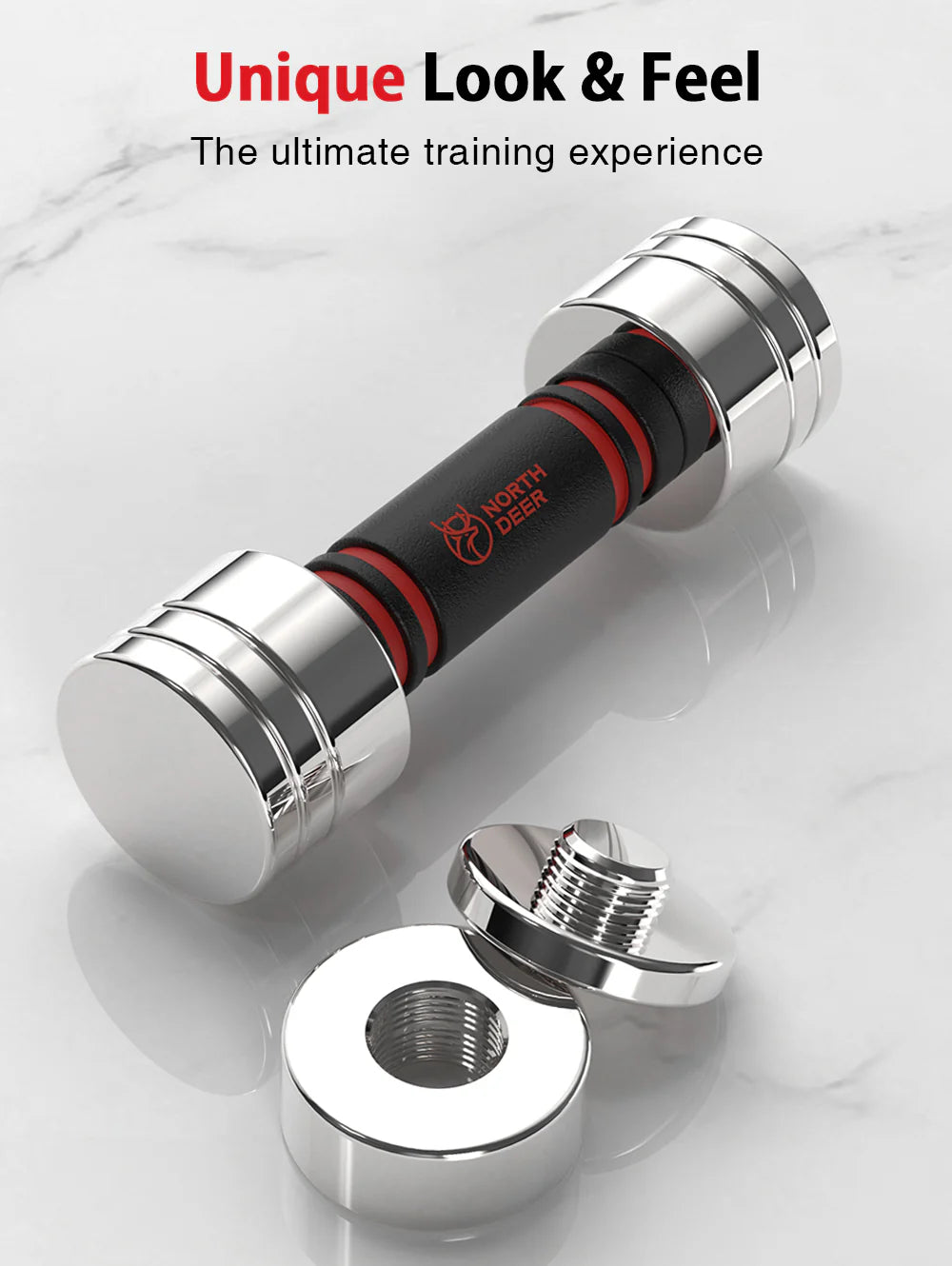 Adjustable Dumbbells Pair Steel Weight Set with Foam Handle N296998