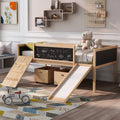 Twin Loft Bed with Dual Storage L8327