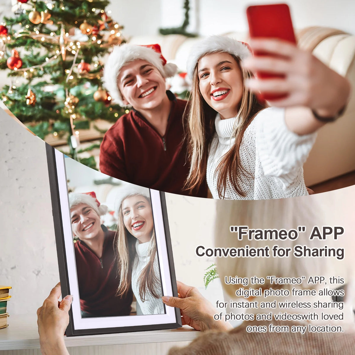 WiFi Digital Photo Frame 15.6-Inch TFT Screen 16GB Storage U275335
