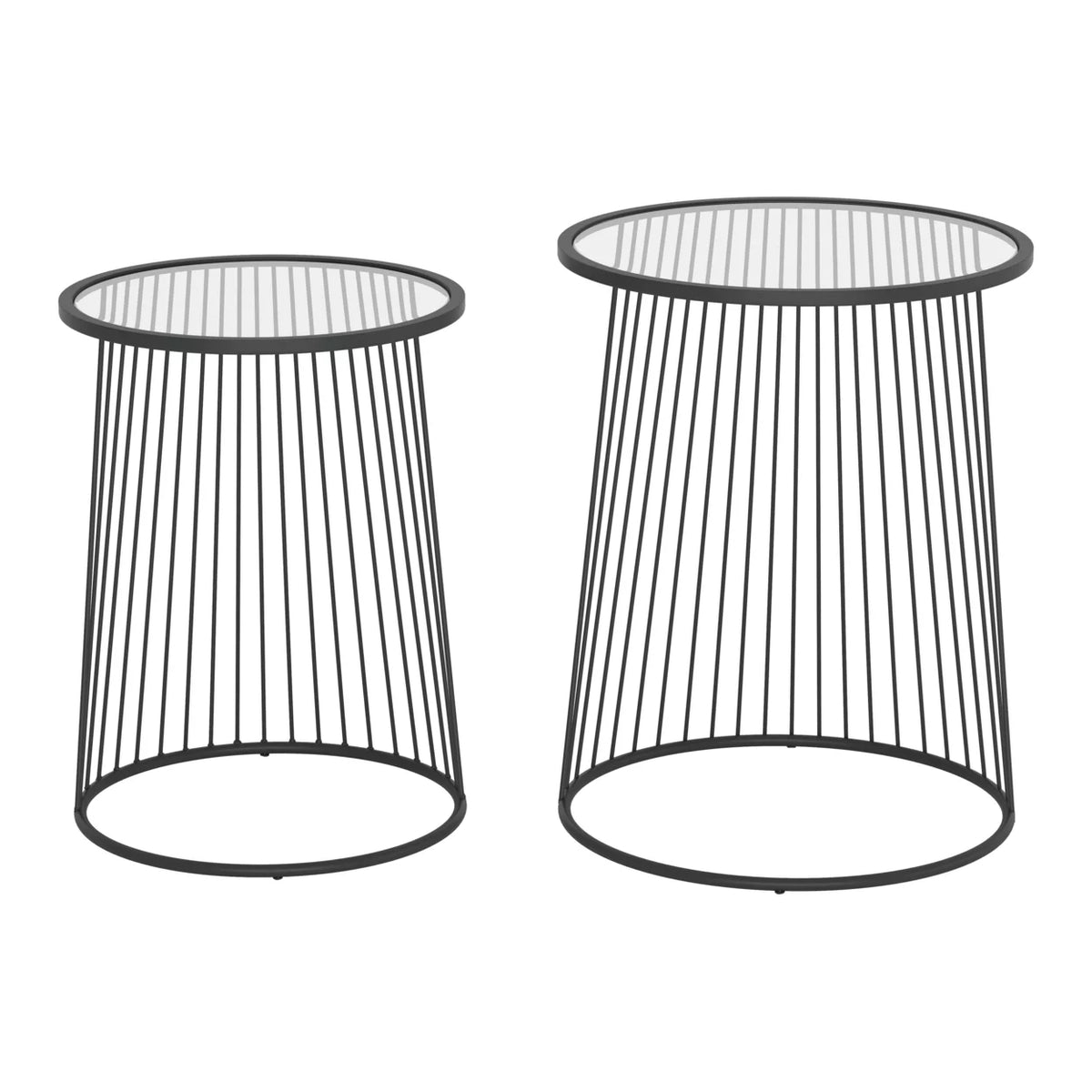 Black Nesting Table Set V247225