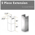 2 Piece Chimney Extension Q540