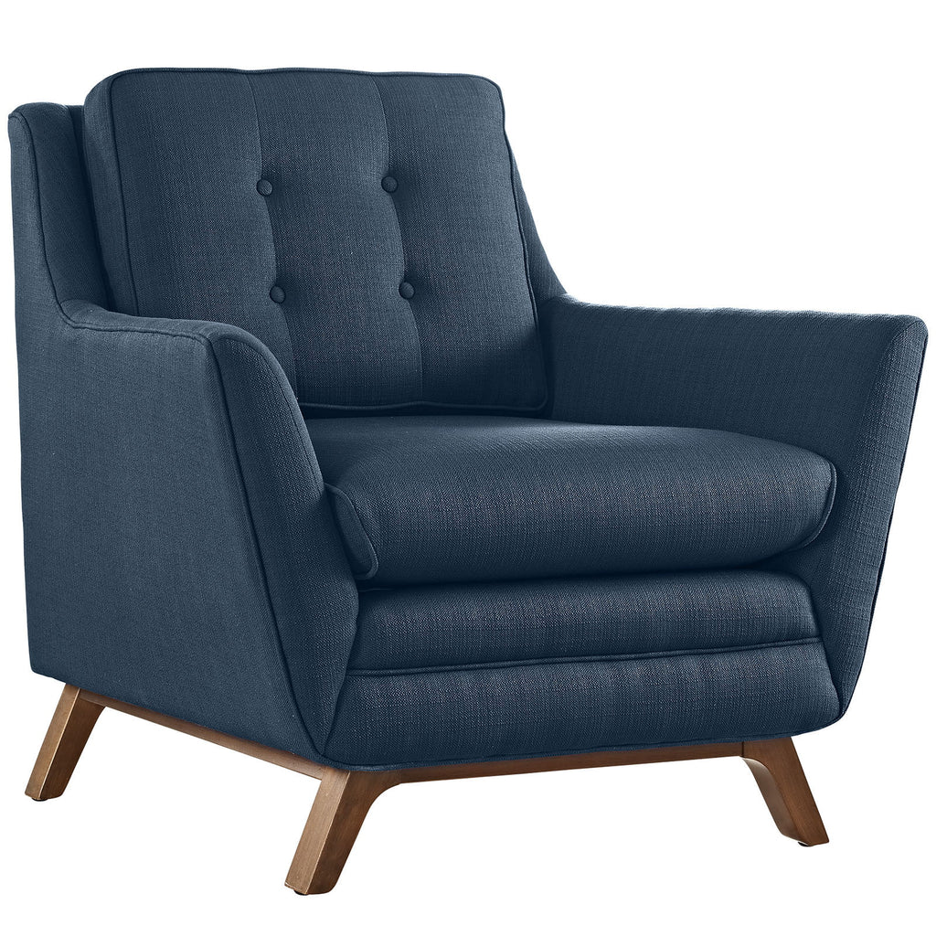 Navy Blue Fabric Sofa Set I7283