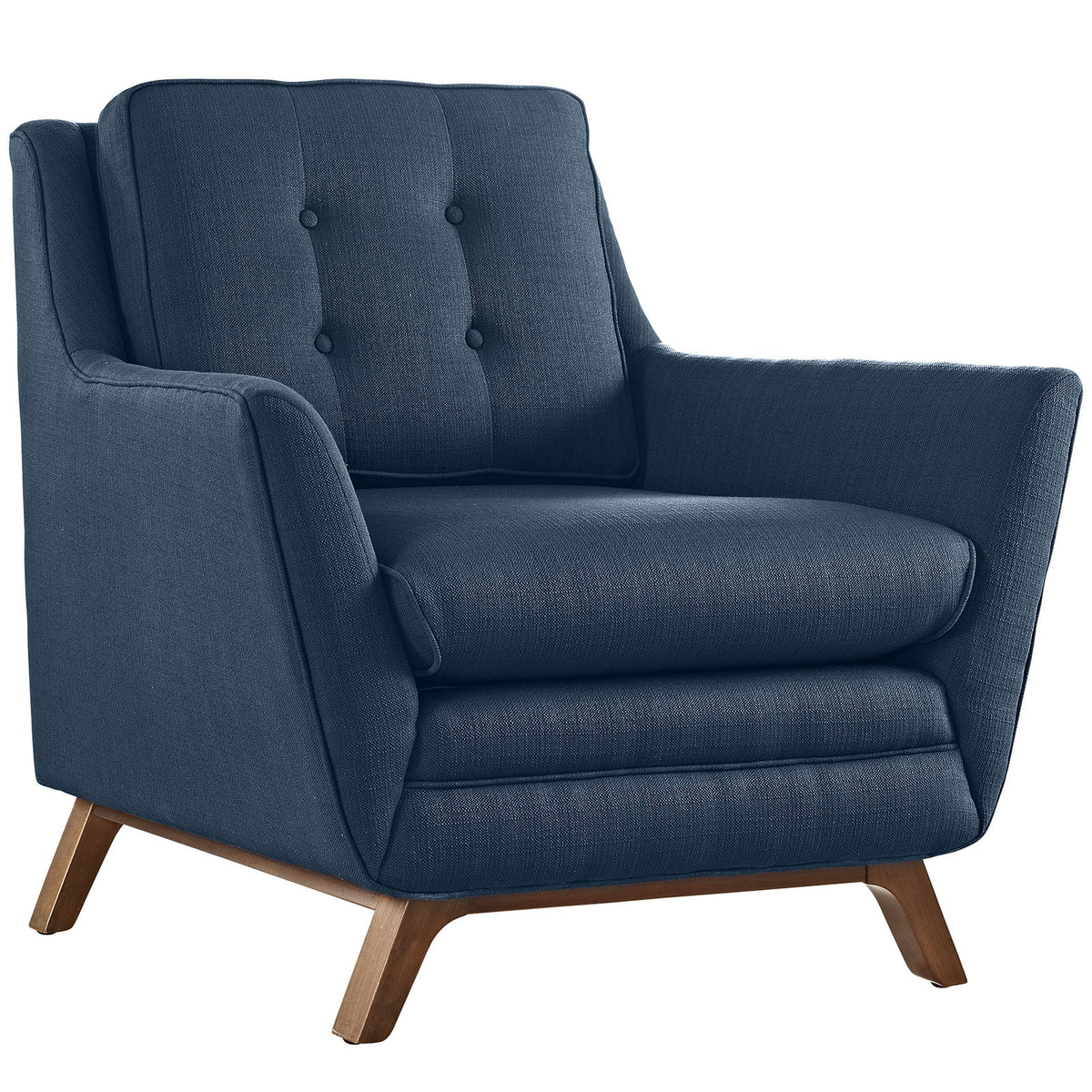 Navy Blue Fabric Sofa Set I7283
