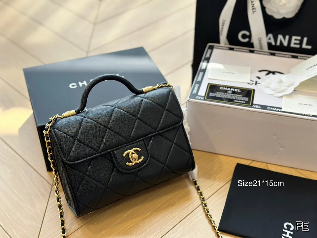 Mini Flap Bag with Top Handle D1019