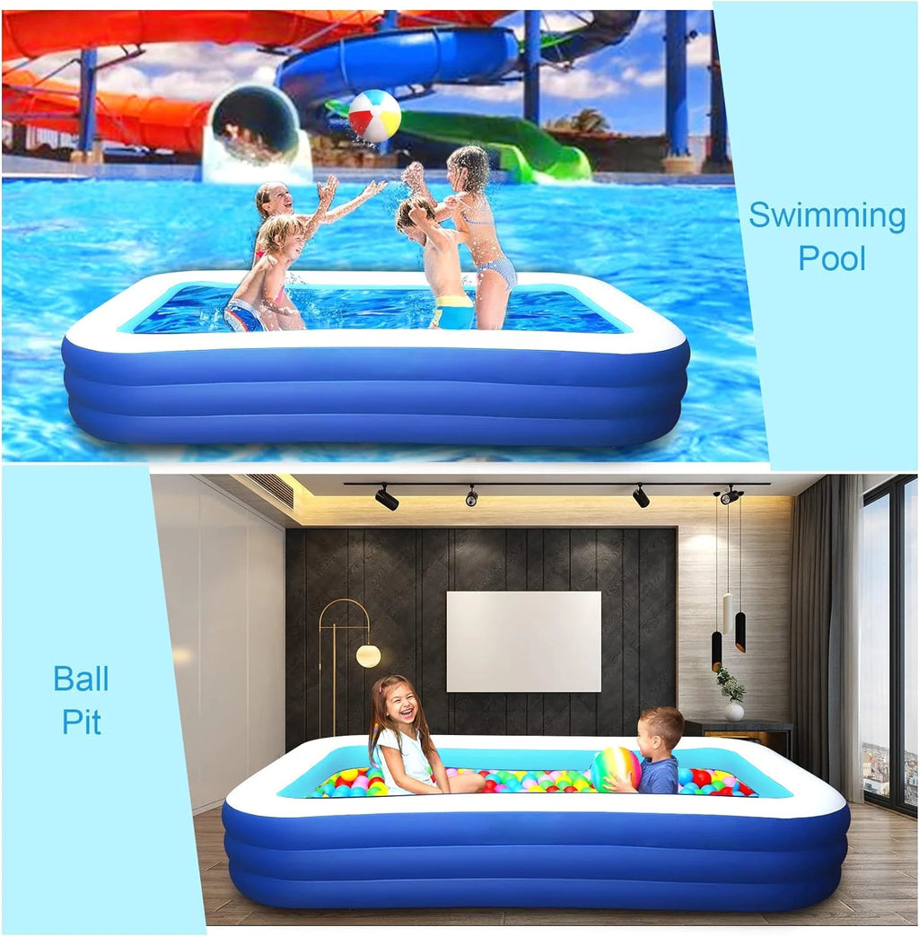 Inflatable Pool 118 X 68 X 22 Oversized Thickened V6068