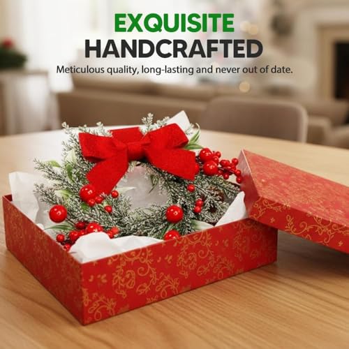 6" Mini Christmas Wreaths (4 Pc) L11836