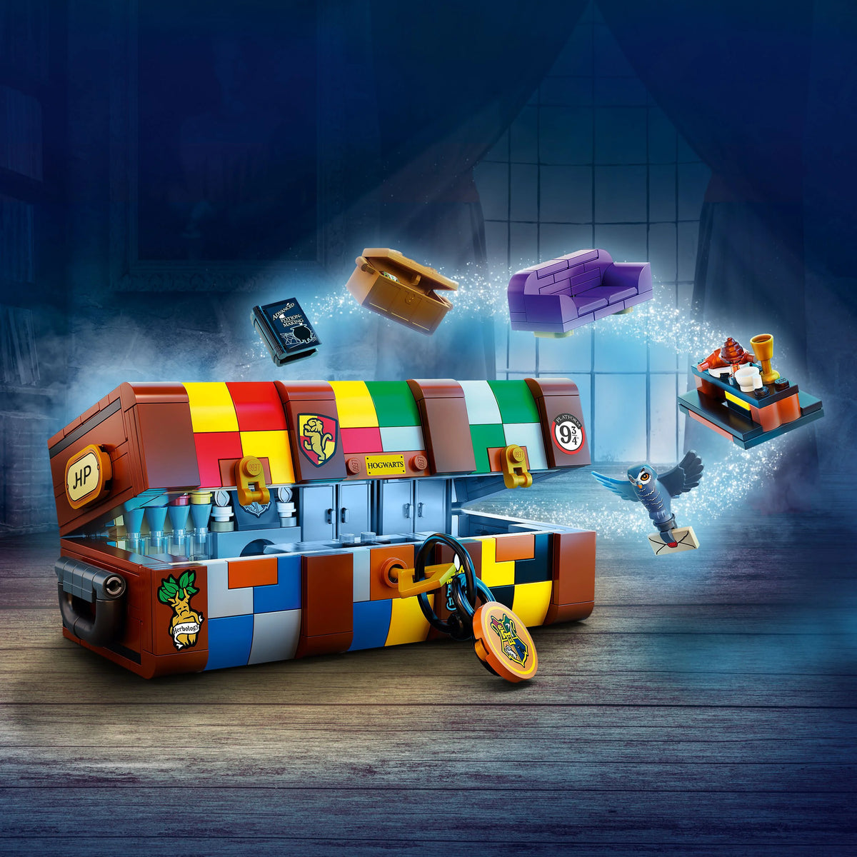 Customizable Toy Luggage Set with Minifigures Y6878