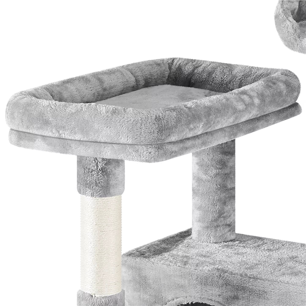 73''H Multilevel Cat Tree with 2 Condos & Scratching Posts B5901