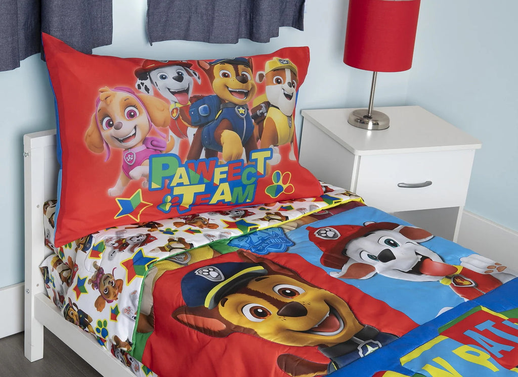 Blue 5-Piece Toddler Bedding Set & Blanket C88330