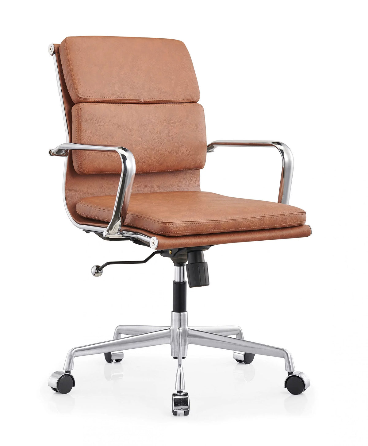 Brown Leather Adjustable Swivel Office Chair B84697