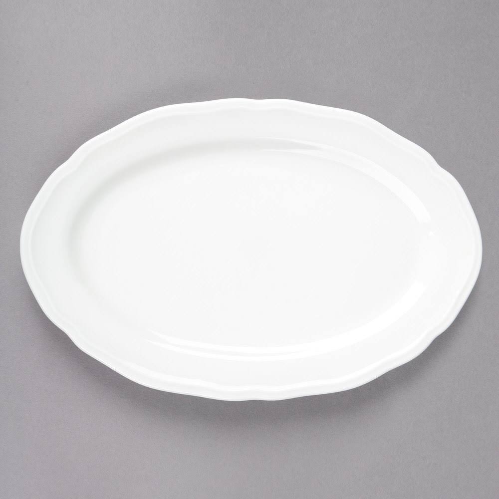 White Porcelain Oval Platter A21514
