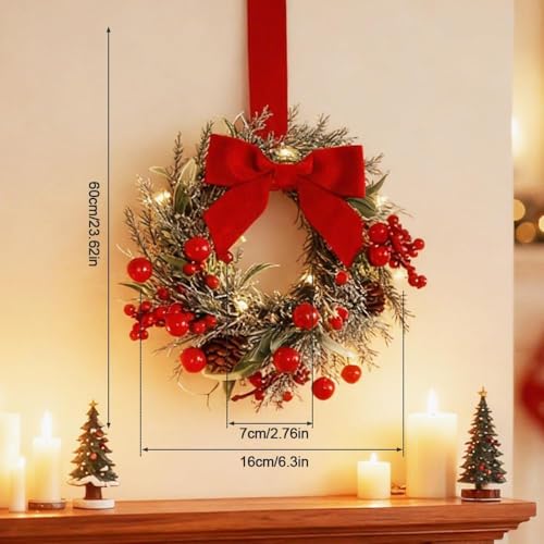 6" Mini Christmas Wreaths (4 Pc) L11836
