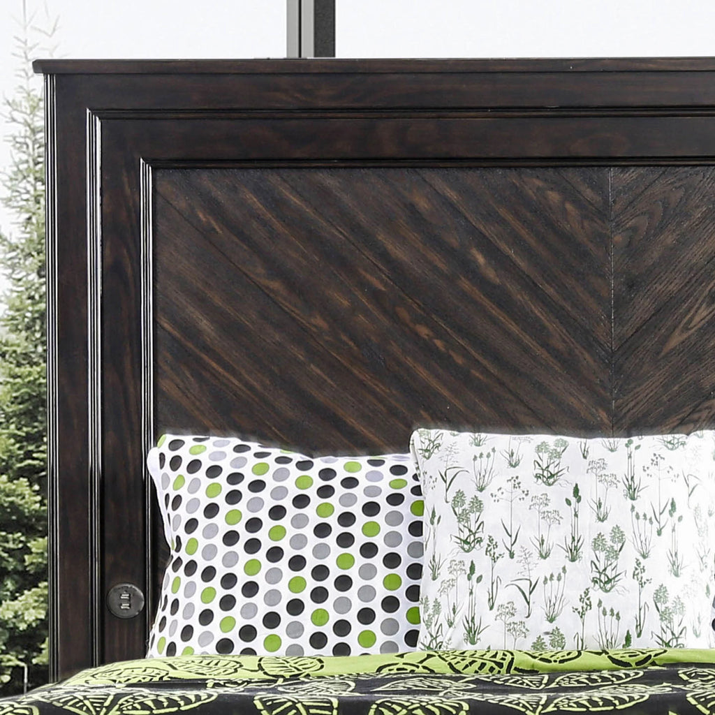Espresso 2-drawer Platform Bed Eastern King F640328