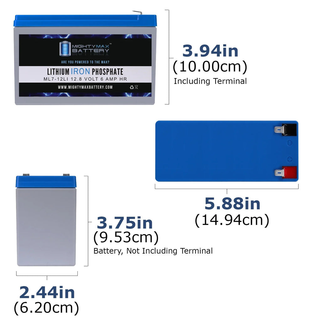 12V 7AH Lithium Replacement Battery M91751