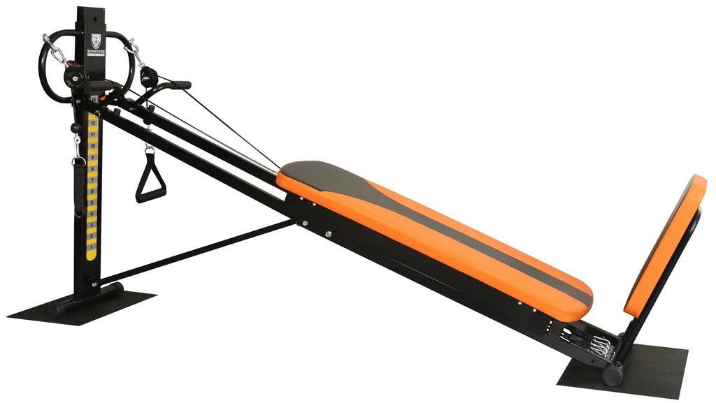 Home Gym System Workout Station with Resistance Bands and Floor Mats B1919