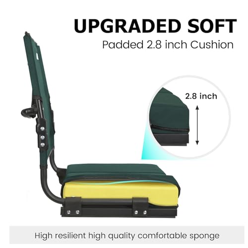 Portable Folding Padded Stadium Chair with Back Support Y5036