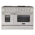 48 Pro-Style Natural Gas Dual Fuel Range with 4 Burners Stainless Steel F12406