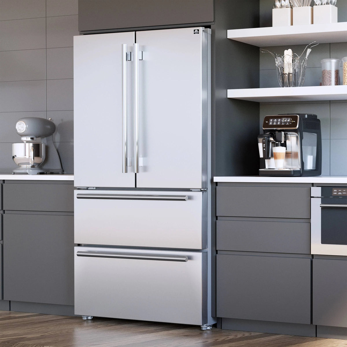 36 IN Stainless Steel Counter-Depth French Door Refrigerator with Ice Maker R35197