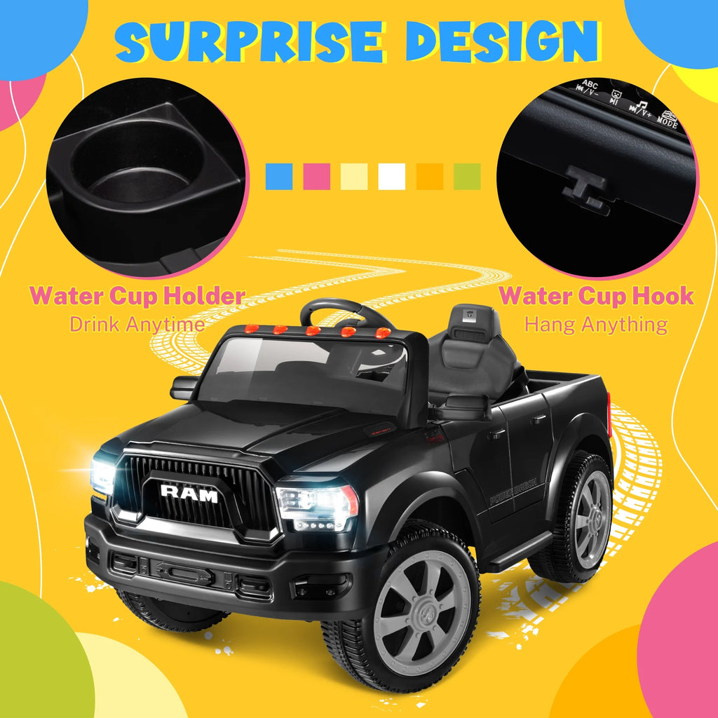 12V Powered Ride On Truck Car with Parents Remote Control, Red J982
