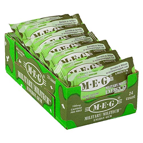 Caffeine Energy Gum Spearmint 24 Pack R4070