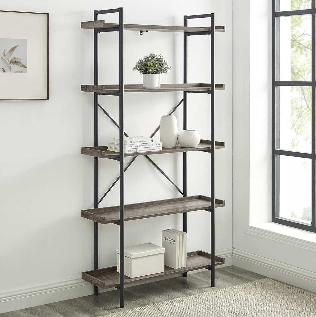 5-Shelf Metal Bookcase T65888