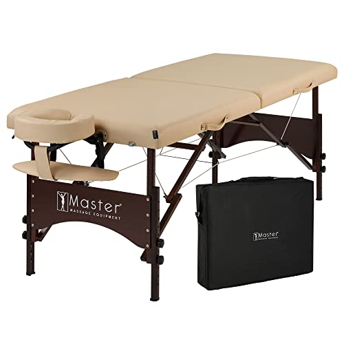 28" Portable Massage Table with Walnut Legs S306
