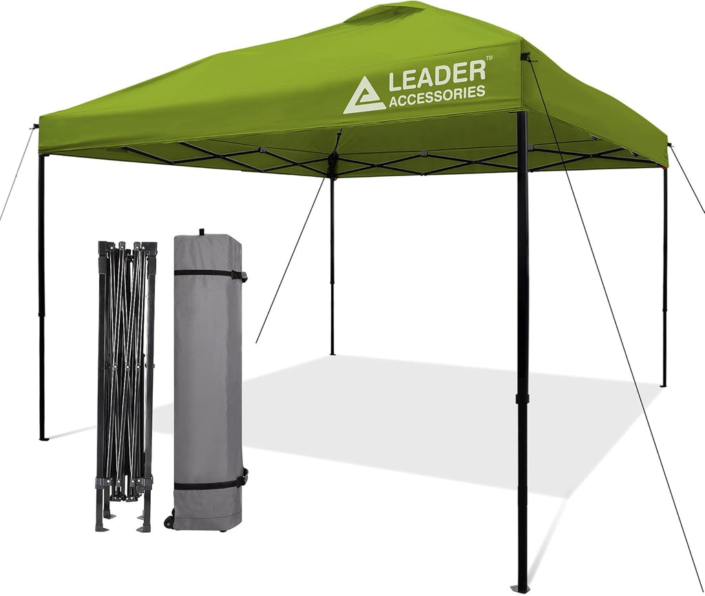 10'x10' Pop-Up Canopy Tent with Wheeled Carry Bag, Blue D607740