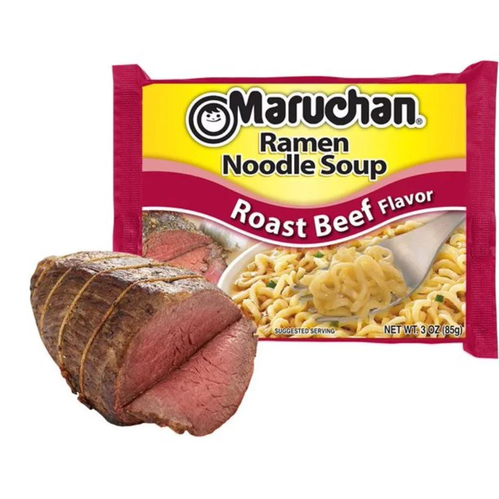 Ramen Chili and Roast Beef Noodles Variety Pack Soup, 3 Oz, 48 Ct M2846