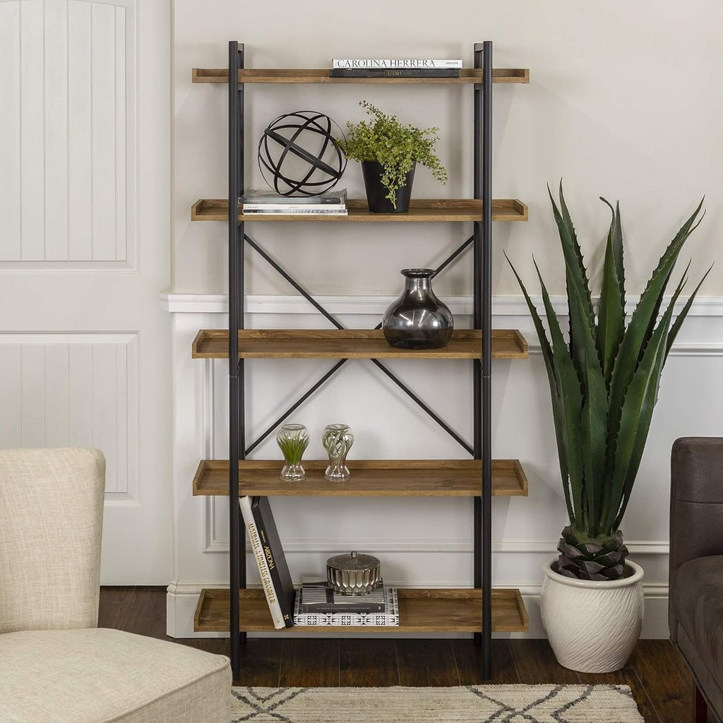 5-Shelf Metal Bookcase T65888