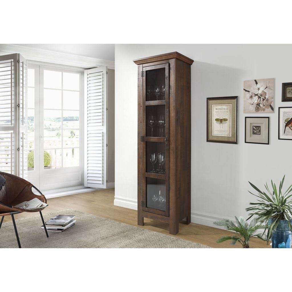 Narrow Glass Door Cabinet B71933