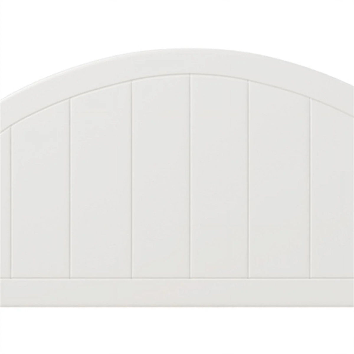 Solid Wood Queen Bed White Y873507