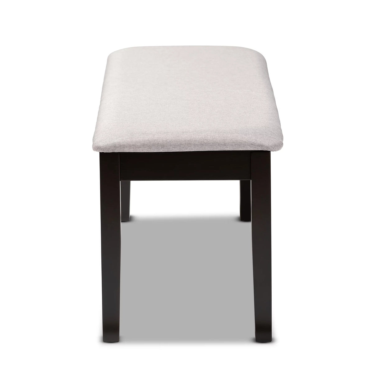 Grey Fabric Upholstered Wood Dining Bench B3346