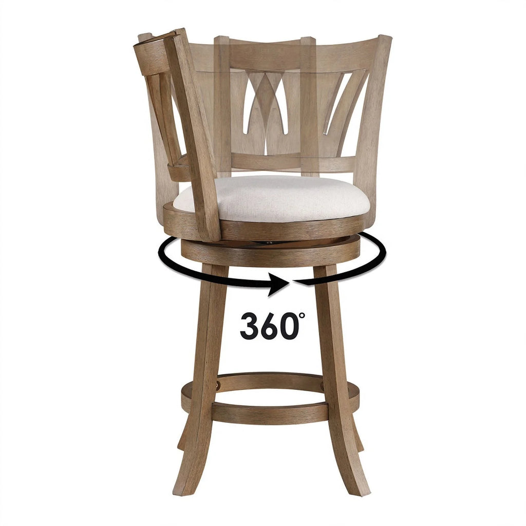 Counter Stool in Linen Cream Fabric L808775