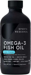 Omega-3 Fish Oil 4685mg Natural Lemon Flavor 8oz Q216308