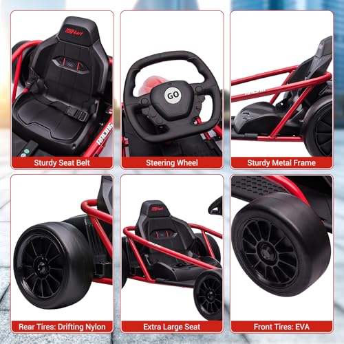 24V 9Ah Kids Ride On Go Kart Toy D602851