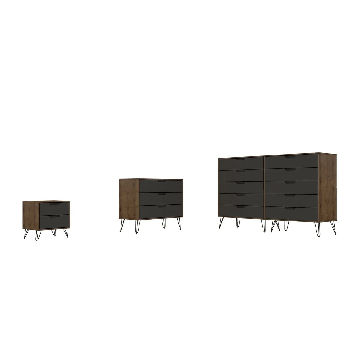 3-Piece Dresser and Nightstand Set I423