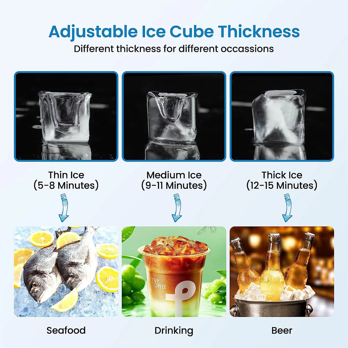 Commercial Stainless Steel Ice Maker J59433