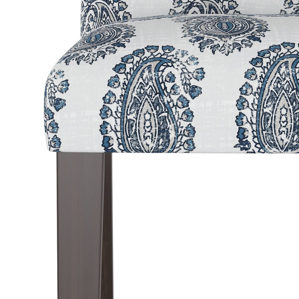 Navy Paisley Dining Chair Z6459