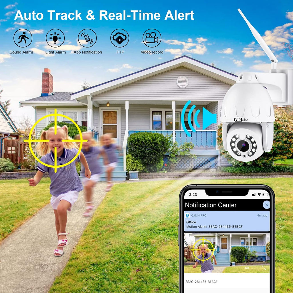 5MP PTZ Outdoor Security Camera with 5X Optical Zoom Y3200