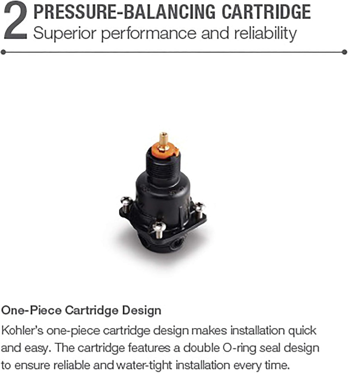 Pressure-Balancing Valve Body and Cartridge Kit G3599