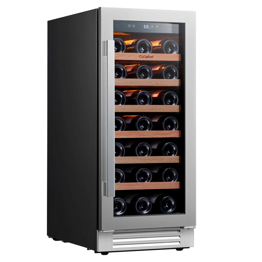 24 inch 54 Bottle Stainless Steel Wine Cooler O381