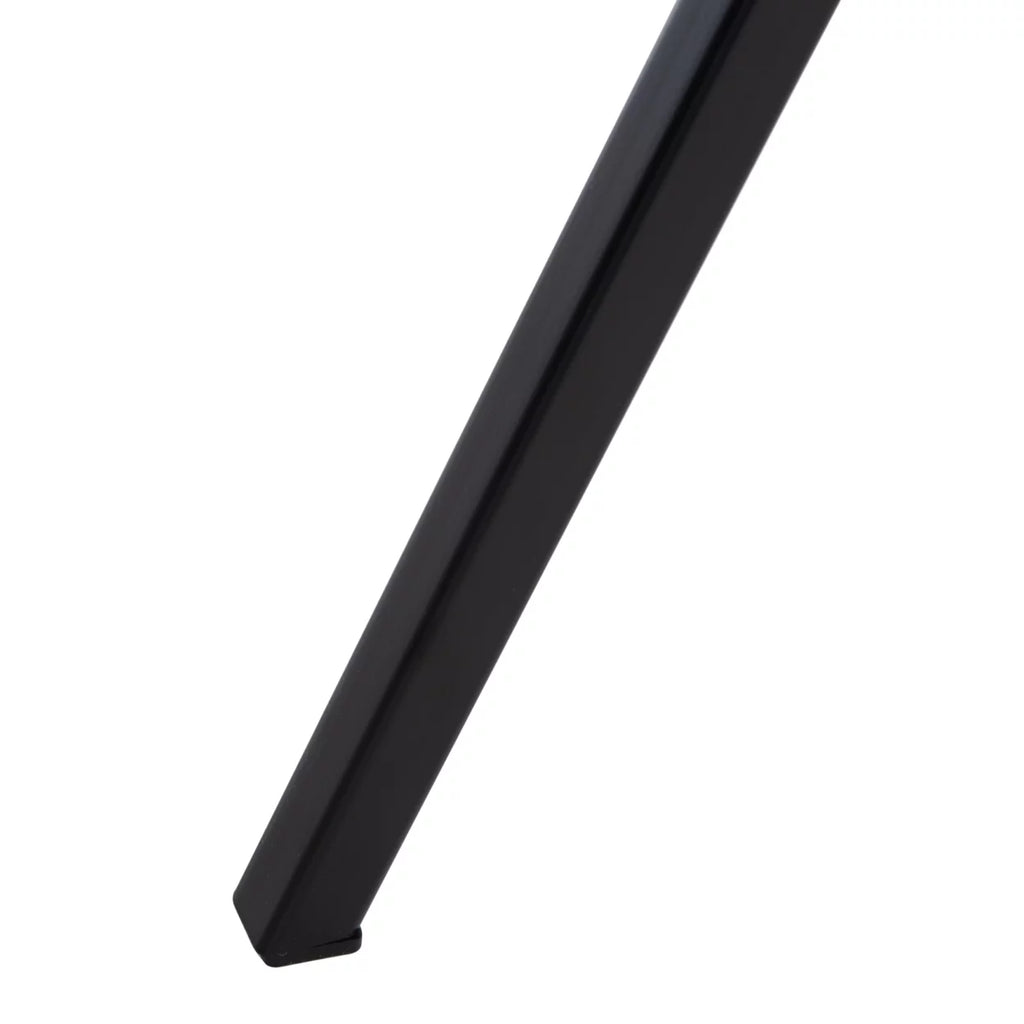 Light Grey Black Square Accent Table O8622