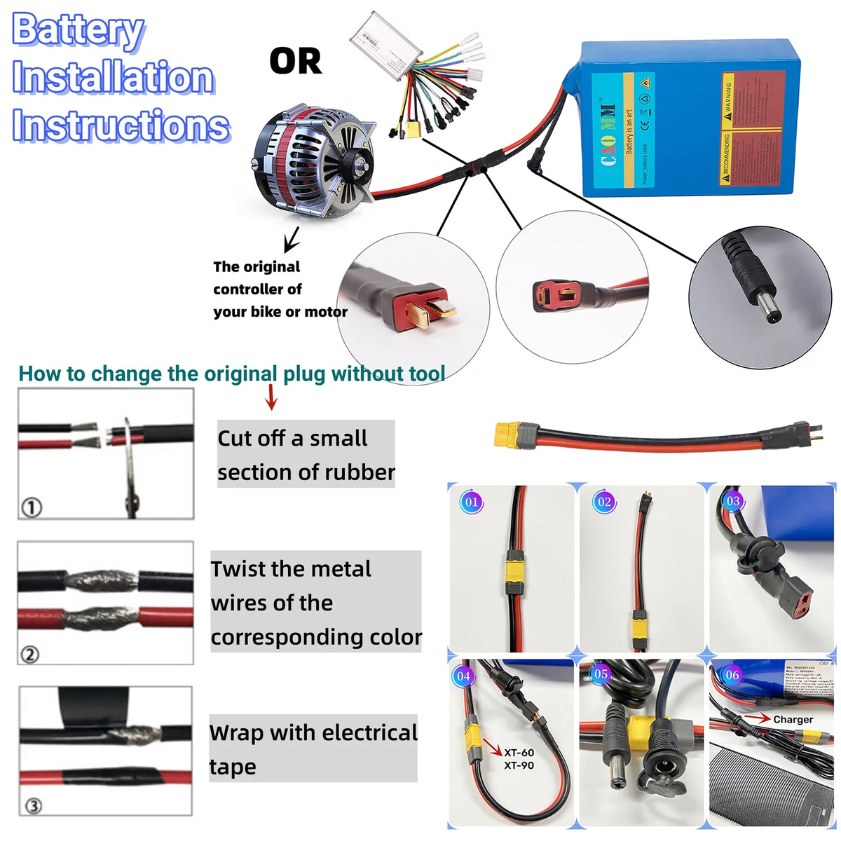 48V 10AH Lithium Ebike Battery with 5A Charger T817