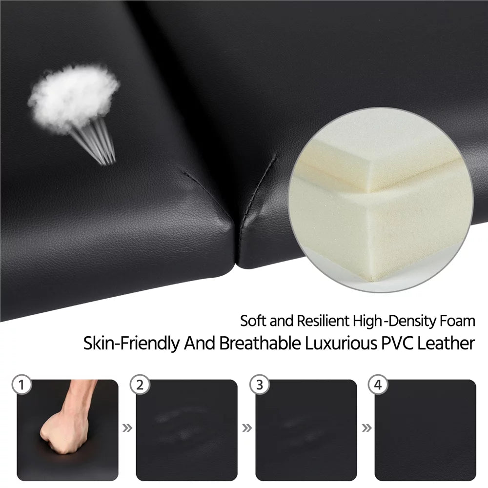 27.6'' Wide Adjustable 3 Fold Aluminum Massage Table A872033